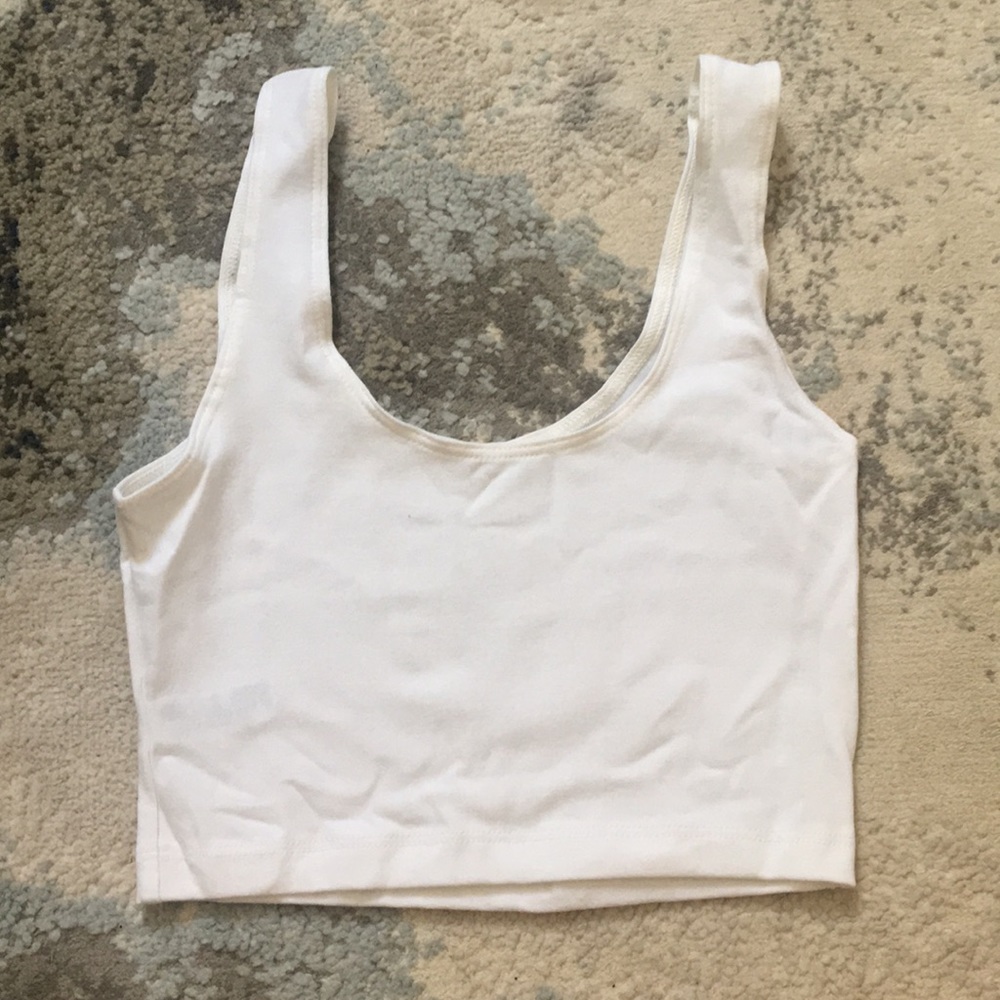 White Crop Top